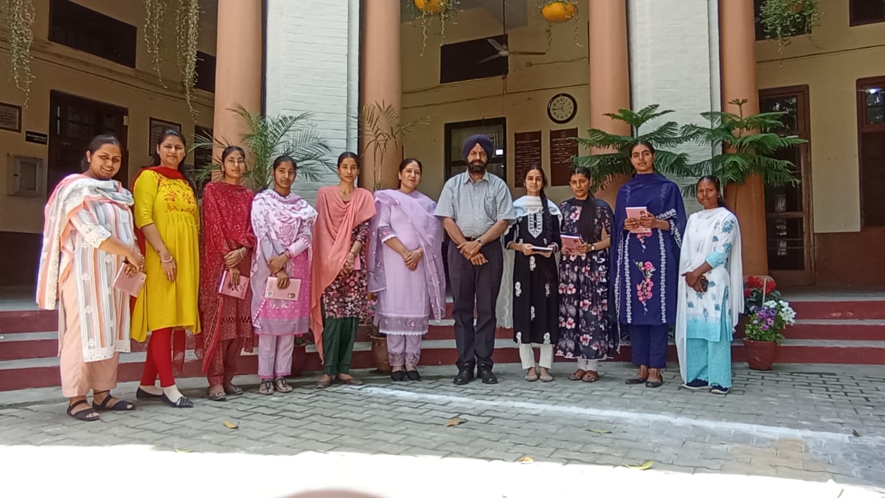 Seven female students of Khalsa Mahilpur in the merit list of the university